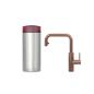 Preview: Quooker Flex Square | Reservoirs COMBI+ | Kupfer Rosé | sofort-Kochend-Wasserhahn